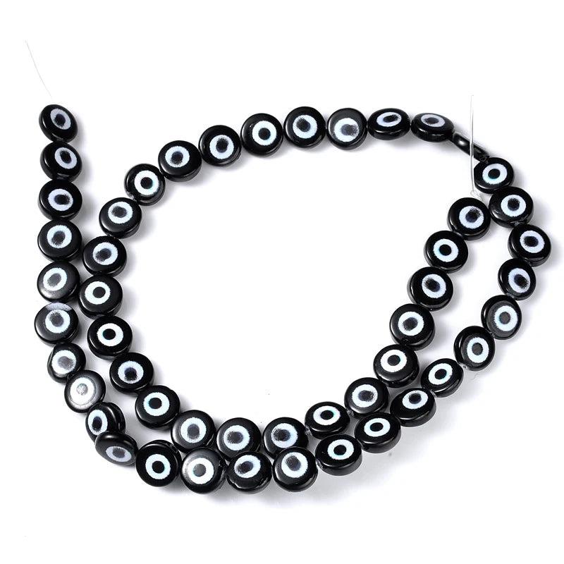 8mm Shell Beads Mixed Eyes Loose Spacer Beads for Jewelry Making DIY