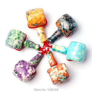 18mm Multicolor Stone Tibet DIY Loose Beads Set wj308