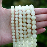 Natural Jade Stone Beads Round Loose Spacer Beads 6 8 10mm