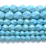 Natural Turquoise Stone Beads Faceted Loose Spacer Beads 6 8 10mm