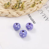 16MM Colorful Wooden Beads DIY Home Party Decoration Children's Toys Bracelet