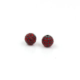 Micro Pave CZ Crystal Ball Charms Beads Brass Spacer DIY Bead