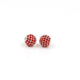 Micro Pave CZ Crystal Ball Charms Beads Brass Spacer DIY Bead