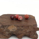 Micro Pave CZ Crystal Ball Charms Beads Brass Spacer DIY Bead
