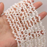 Natural Freshwater Pearl Beads with Notoginseng Hole for Jewelry Making
