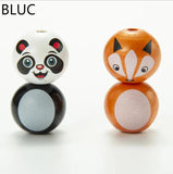 20mm Fox Wooden Beads DIY Bracelet Accessories