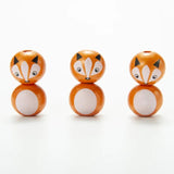 20mm Fox Wooden Beads DIY Bracelet Accessories
