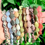 13x18mm Water Drop Shape Natural Stone Beads for DIY Bracelets