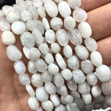 Moonstone 8-10mm Irregular Stone Beads for Jewelry Making