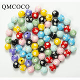 20Pcs Colorful Daisies Wooden Beads DIY Crafts Jewelry