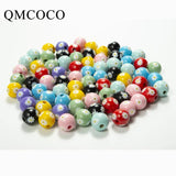 20Pcs Colorful Daisies Wooden Beads DIY Crafts Jewelry