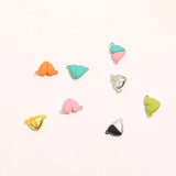 5 Pair Pink Heart Magnet Beads Alloy Jewelry Making DIY Bracelet