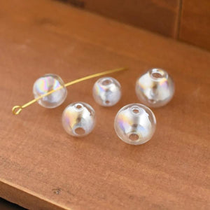 10pc Colorful 10mm 12mm 14mm Glass Ball Globe Pendant Jewelry Findings