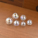 10pc Colorful 10mm 12mm 14mm Glass Ball Globe Pendant Jewelry Findings