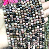 Rhodonite Spacer Beads 5mm for Jewelry Making DIY Bracelet