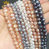 6-7mm Natural Pink Purple Freshwater Pearl Beads for DIY Jewelry Making