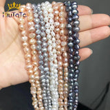 6-7mm Natural Pink Purple Freshwater Pearl Beads for DIY Jewelry Making
