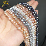 6-7mm Natural Pink Purple Freshwater Pearl Beads for DIY Jewelry Making