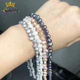 6-7mm Natural Pink Purple Freshwater Pearl Beads for DIY Jewelry Making