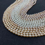 AA Freshwater Pearl 4.2mm Rice Beads for DIY Jewelry Making
