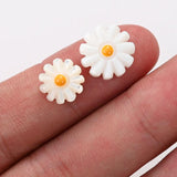 8 10mm Natural Flower Shell Beads Spacer Beads For DIY Jewelry Making