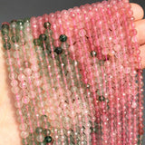Faceted Strawberry Quartz Spacer Beads 15'' 3 4mm