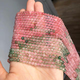 Faceted Strawberry Quartz Spacer Beads 15'' 3 4mm