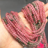 Faceted Strawberry Quartz Spacer Beads 15'' 3 4mm