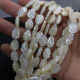 Leaf Shape Shell Beads Mother-of-pearl Necklace Earring DIY Charm