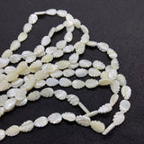 Leaf Shape Shell Beads Mother-of-pearl Necklace Earring DIY Charm