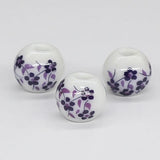 50pcs Round Ceramic Beads for DIY Jewelry Making 10mm Porcelain Beads