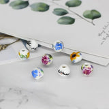 50pcs Round Ceramic Beads for DIY Jewelry Making 10mm Porcelain Beads