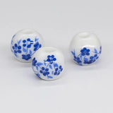 50pcs Round Ceramic Beads for DIY Jewelry Making 10mm Porcelain Beads