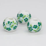 50pcs Round Ceramic Beads for DIY Jewelry Making 10mm Porcelain Beads