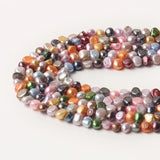 5-6mm Multicolor Baroque Freshwater Pearl Spacer Beads Jewelry Making