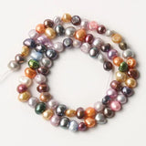 5-6mm Multicolor Baroque Freshwater Pearl Spacer Beads Jewelry Making