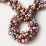 5-6mm Multicolor Baroque Freshwater Pearl Spacer Beads Jewelry Making
