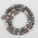 5*8mm Pink Quartz Agates Jades Lapis Rondelle Beads
