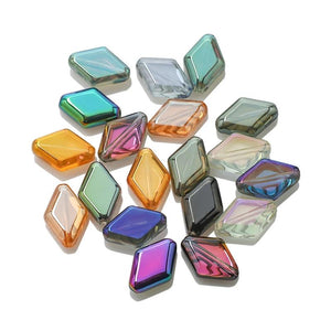 20Pcs 11x15mm Glass Bicone Beads Rhombic Crystal Diy Crafts Pendant Accessories