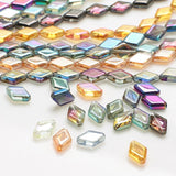 20Pcs 11x15mm Glass Bicone Beads Rhombic Crystal Diy Crafts Pendant Accessories