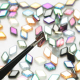 20Pcs 11x15mm Glass Bicone Beads Rhombic Crystal Diy Crafts Pendant Accessories