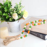 10Pcs Red Wooden Beads for DIY Party Decor