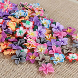 20pc 25mm Plumeria Flowers Charms Beads for DIY Crafting