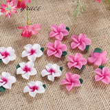 20pc 25mm Plumeria Flowers Charms Beads for DIY Crafting