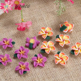 20pc 25mm Plumeria Flowers Charms Beads for DIY Crafting