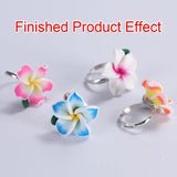 20pc 25mm Plumeria Flowers Charms Beads for DIY Crafting
