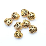 Heart Shape Metal Beads For Jewelry Finding DIY 14x14mm 20pcs