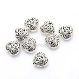 Heart Shape Metal Beads For Jewelry Finding DIY 14x14mm 20pcs