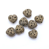 Heart Shape Metal Beads For Jewelry Finding DIY 14x14mm 20pcs