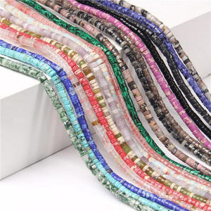 2x4mm Agat Tube Beads Jaspe Spacer Loose Beads